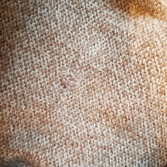 Bolivian hand made 100% wool long sleeve lace-up v-neck sweater blouse small/med - Picture 5 of 10